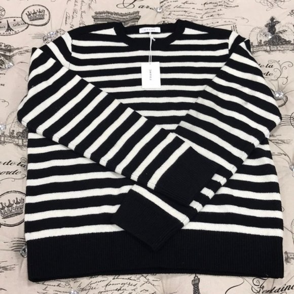 Frame Men's Stripe Crewneck Wool Blend Sweater - Picture 3 of 3